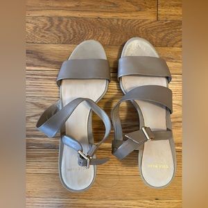 Cole Haan Lightly Used Taupe Wedges Size 8.5